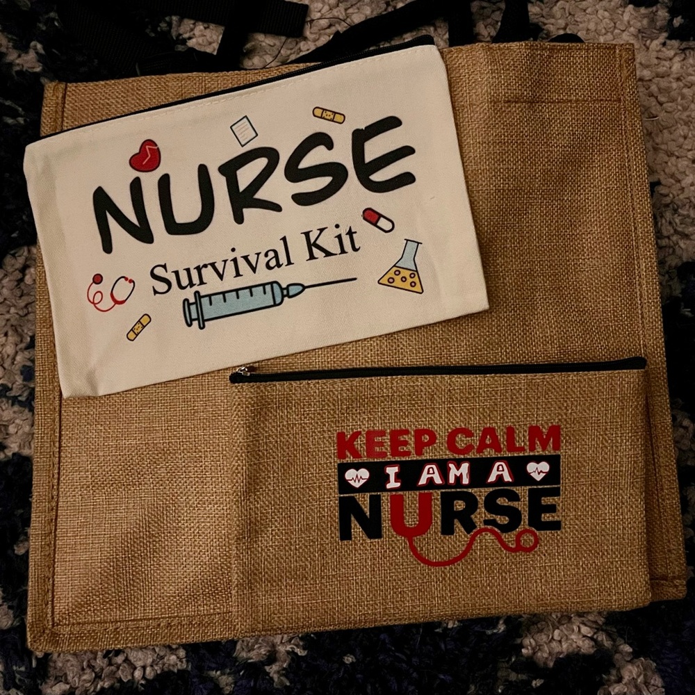 Keep calm I am a Nurse tote bag with goodies - Picture 3 of 4
